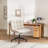 Modern Office Chairs with Wheels, Wide Seat Armless Swivel Task Chair for Home Office-2147446617