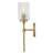 Witt Single Light Bath Vanity Wall Sconce with Clear Hobnail Glass-2008778556