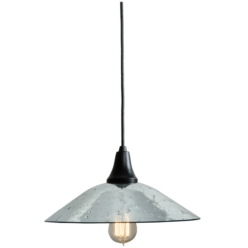 1 - Light Black Single Pendant, 9" - 69" H x 12" W x 12" D