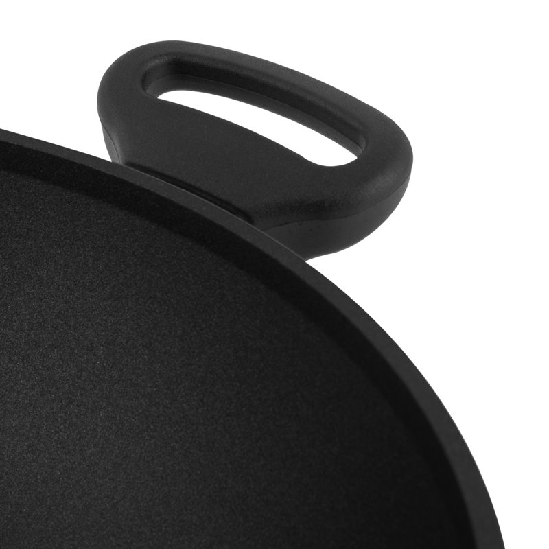 Ultimate 5-Quart Nonstick Cast Aluminum Wok with Glass Lid