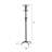 73-Inch Classic Black Metal Coat Rack with Three-Tier Hooks, Freestanding Entryway Organizer