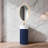 16'' Round Single Bathroom Vanity with Solid Surface Top-1300441836