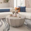 Table basse imperméable 35,43 po pour l'extérieur et l'intérieur, conception en ciment Mgo durable, convient aux terrasses, jardins, arrière-cours et salons-2072405460