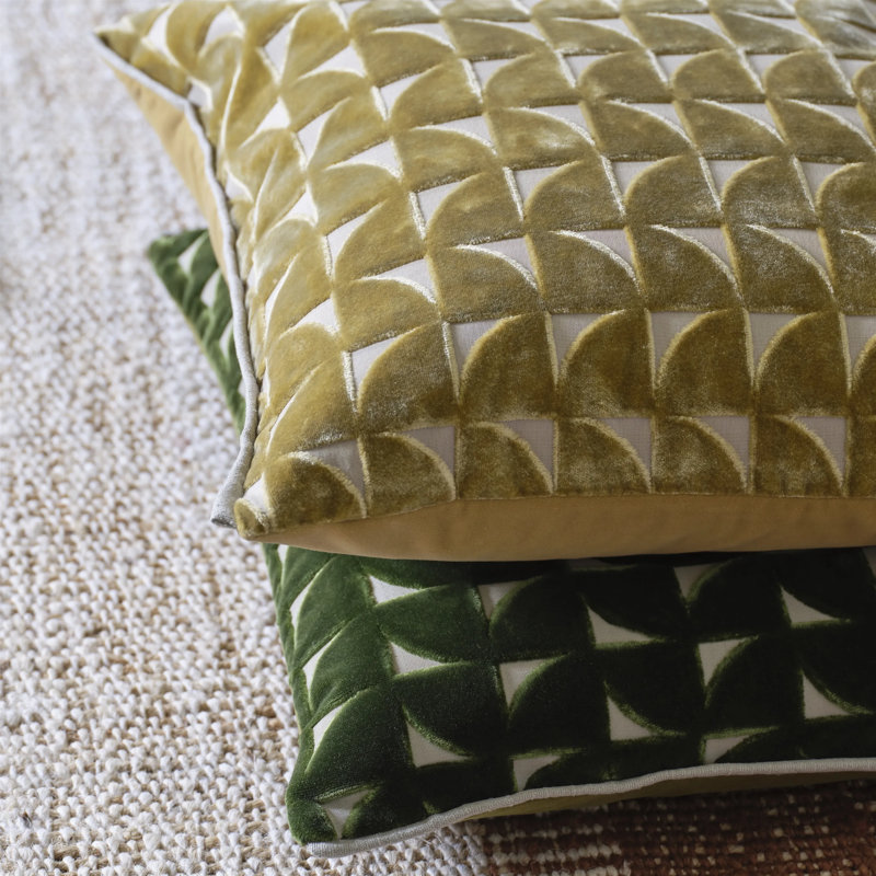 Marquise Decorative Pillow, Fern Geometric