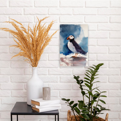 Puffin 2 Contemporary Bird Wall Art Print