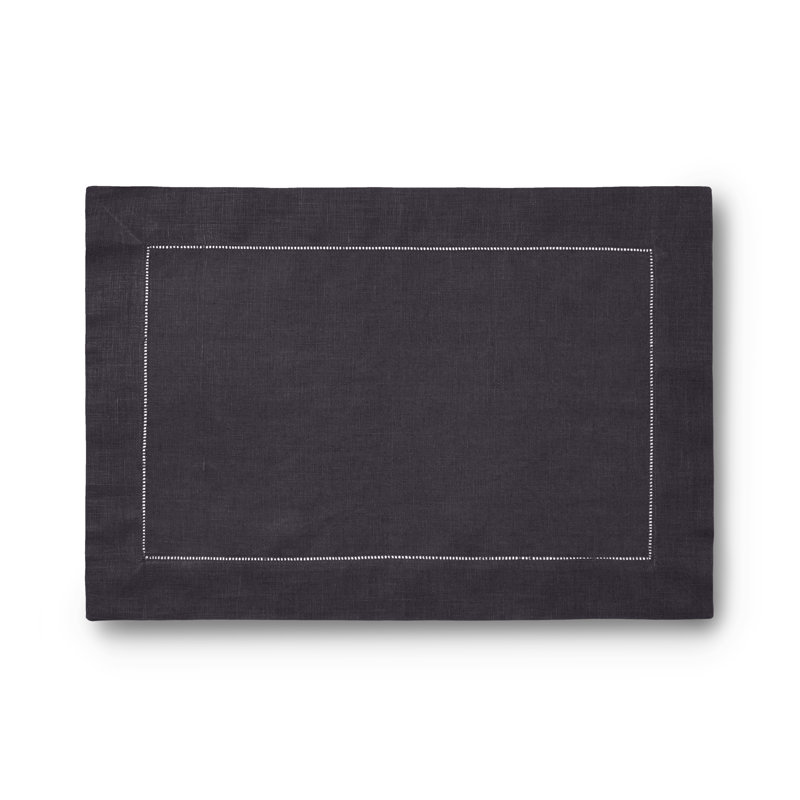 Festival Linen Rectangle Placemats, Smoke