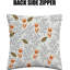 Indoor / Outdoor Floral White Square Throw Pillow Cover-994411489