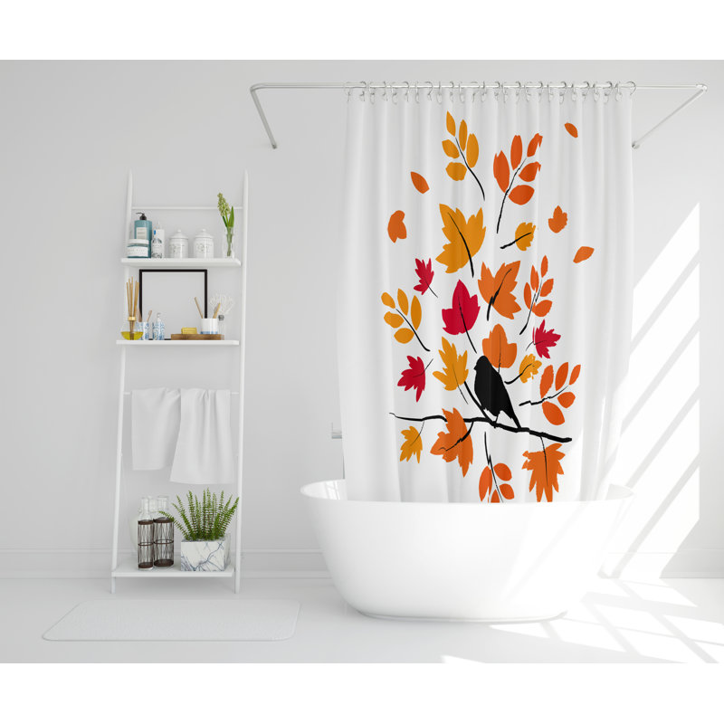 Faysal Polyester Shower Curtain, 168cm H x 168cm W