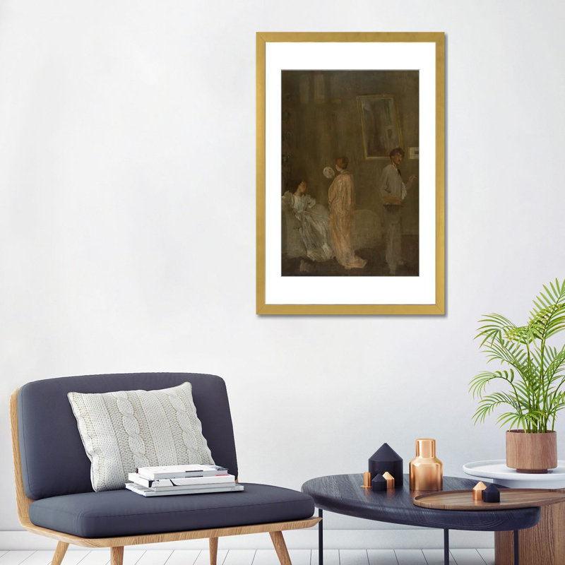The Artist's Studio - reproduction d'art mural - toile tendue, 26 po x 18 po, Toile tendue avec châssis, Sans cadre