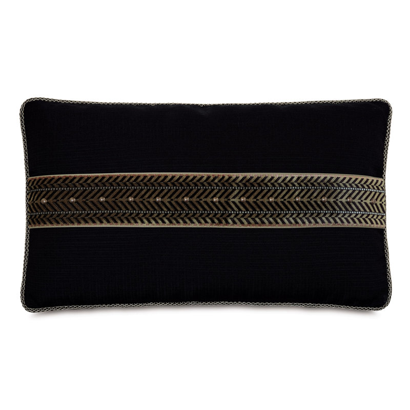 Housse de coussin rectangulaire en polyester Talena