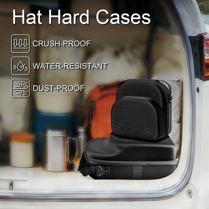 2 étuis de transport pour casquettes de baseball - Casque de transport pour 7 chapeaux