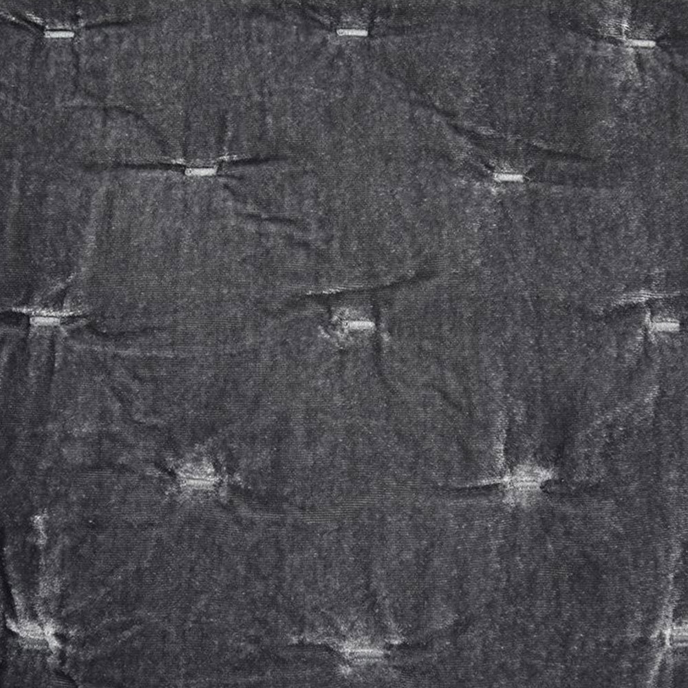 Stella Faux Silk Velvet Classic Chic Modern Rustic Romantic Western Quilt Set, King Quilt + 2 King Shams, Slate