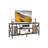 Thalassa 59'' W Industrial TV Stand for TVs up to 65'' with 4 Open Storage Compartments and Soundbar Shelf-762674509