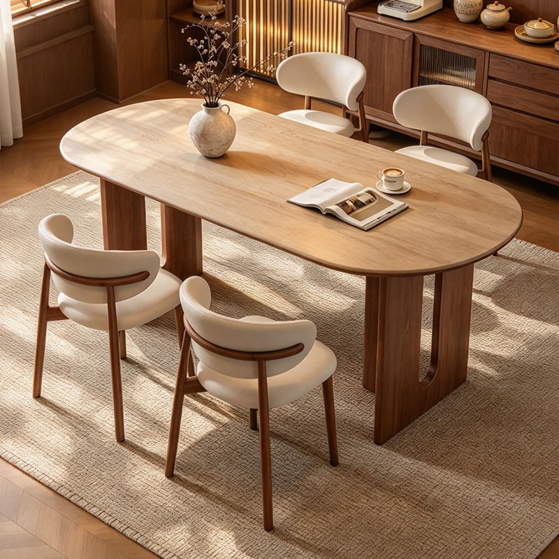 Table de salle à manger ovale française du milieu du XXe siècle, H 29,5 po x l 70,9 po x P 31,5 po