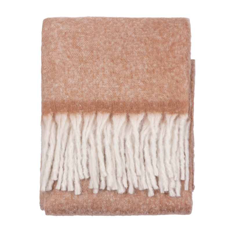 Cozy Machine Woven Throw Blanket, Orange