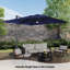 Parasol rectangulaire en porte-à-faux avec leviers à manivelle 118,11 po x 118,11 po Sokul inclus-663225178