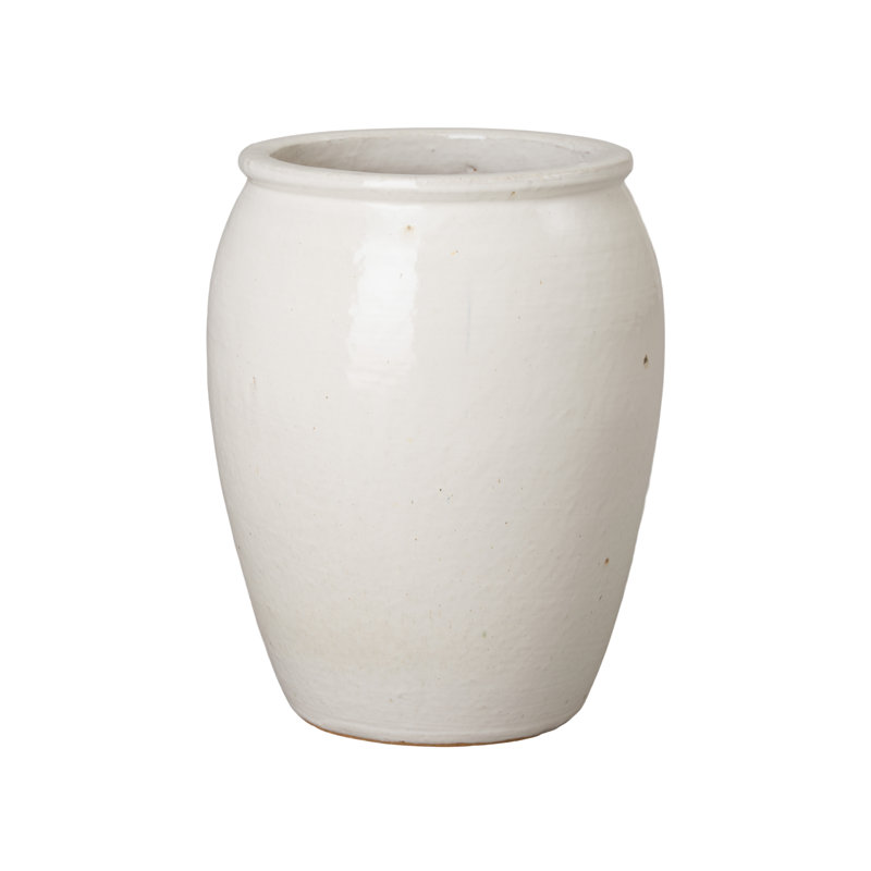 Evaleen Handmade Ceramic Pot Planter, 20" H x 15.5" W x 16" D