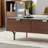 Rectangular solid wood rock plate coffee table-990799662