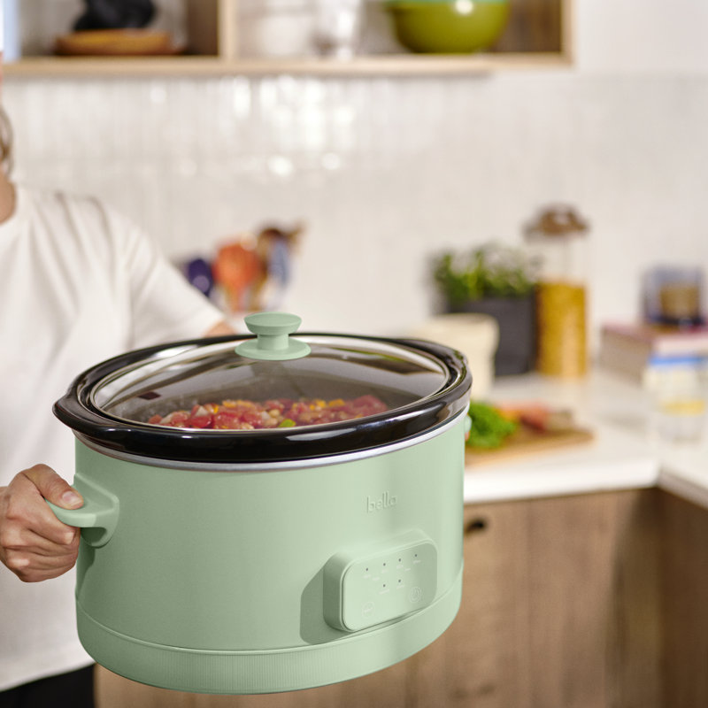 Bella 6.0 QT Programmable Slow Cooker, Seaglass