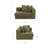 Theron Right Arm Facing Chair Olive