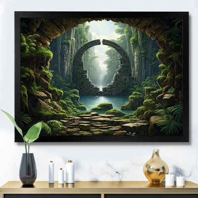 «Green Jungle Tribal» - art mural surréalisme