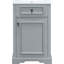 Meuble-lavabo de 20 pouces avec lavabo en céramique, porte à fermeture en douceur et dossier ouvert pour une petite installation.-1006491157