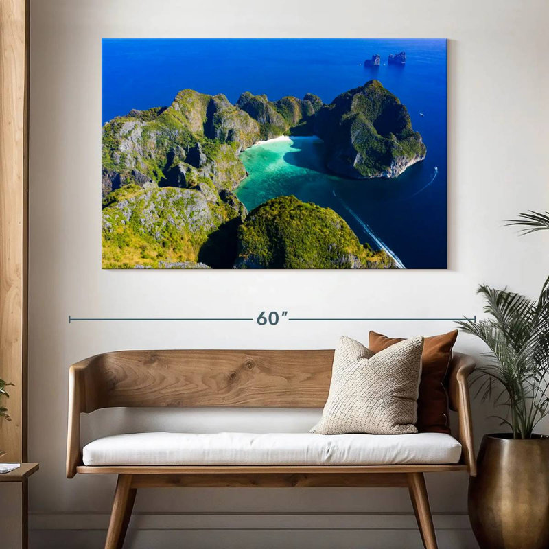 Île Gillard Koh Phi Phi Leh, H 34 po x l 51 po