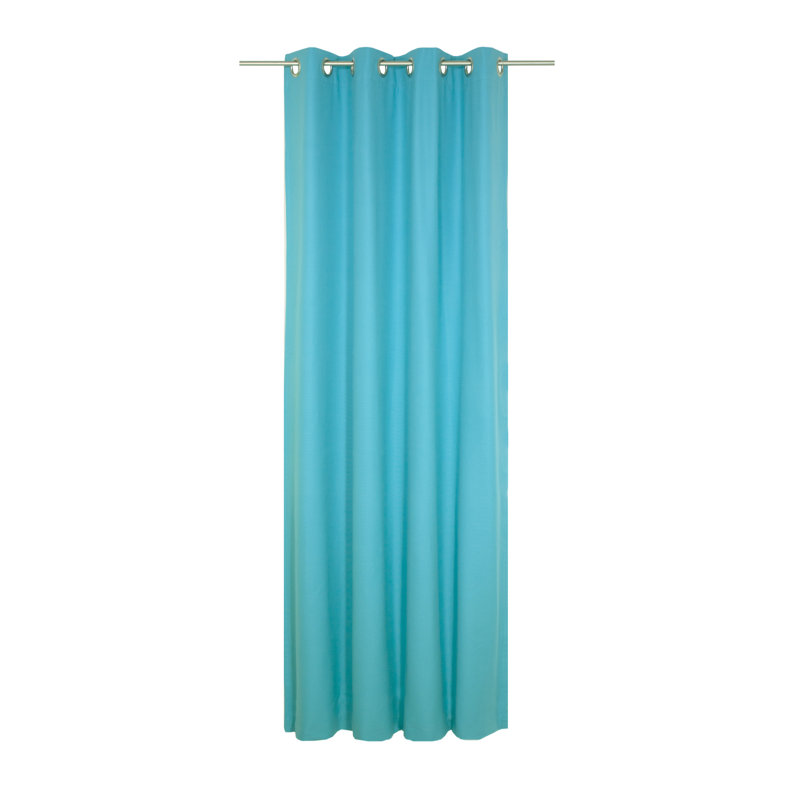 Eisenhauer Cotton Room Darkening Curtain Single Panel, 130cm Width x 175cm Drop, Turquoise