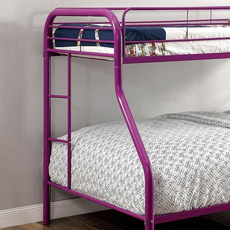 Lit simple au-dessus d'un lit double Clapp, Mauve