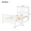 Lit plateforme en bois avec tête et pied de lit-724860679-724860696