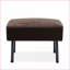 Canapés-lits: causeuse moderne 2 places avec repose-pieds, causeuse en tissu brun noyer pour petit salon, chambre à coucher | Noyer brun | Tissu-1985229977-1985229979-1985229982
