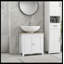 Armoire de rangement sur pied, sous-lavabo, meuble-lavabo de salle de bain kleankin