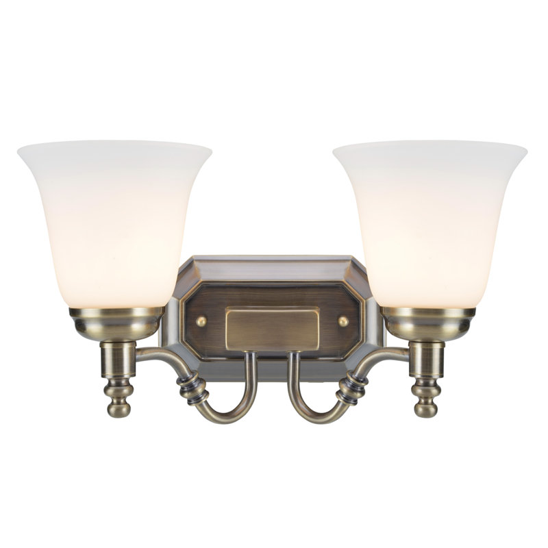 Hainesville 2 - Light Vanity Light, Antique Brass
