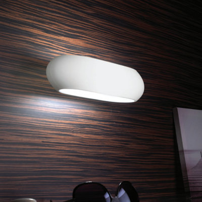 Messer 2-Light White Flush Mounted Sconce