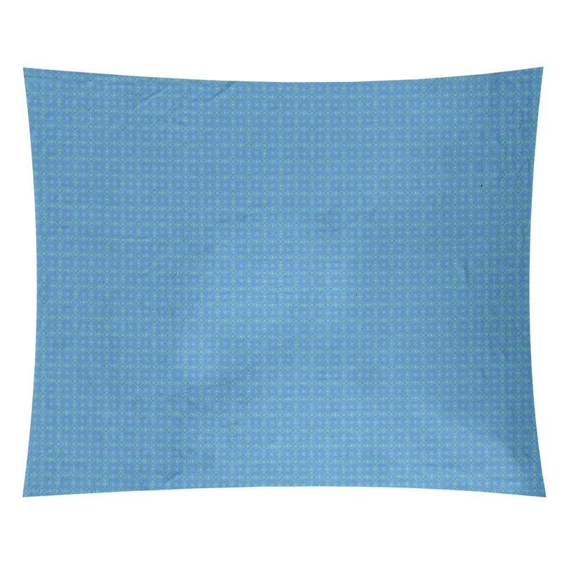 Tapisserie murale Doily, H 60,5 po x l 81,5 po, Bleu