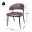 Chaise rembourrée en similicuir