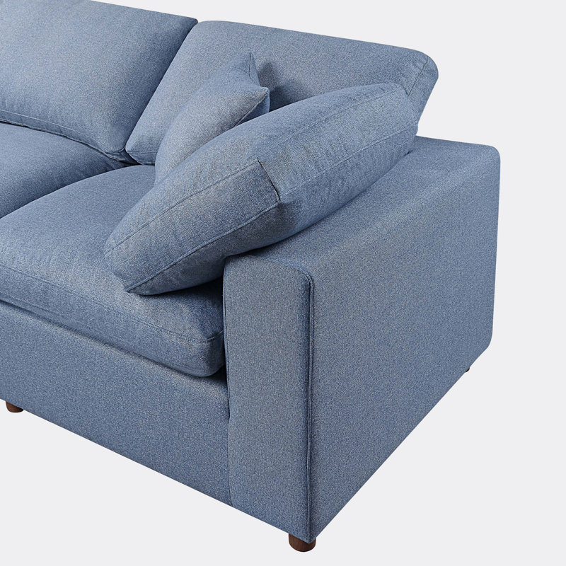 Canapé Lushonda 116,9 po, Lin bleu