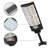 21.75" Black Motion Sensing Dusk To Dawn Solar Led Street Light With Remote Control