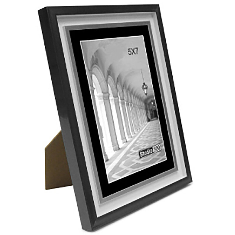 Cadre photo Modern Prestige, Noir mat, 7 po x 5 po