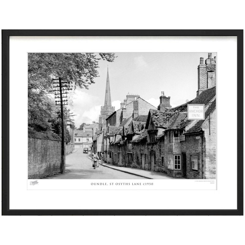 Oundle, St Osyths Lane C1950 - Single Picture Frame Print, 28cm H x 36cm W x 2.3cm D
