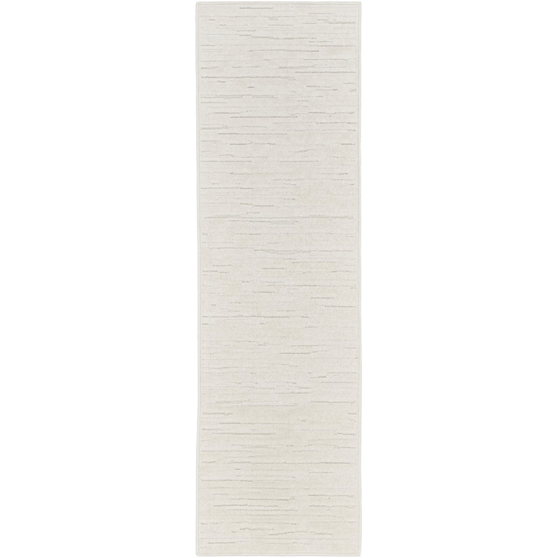 Ebern Designs Prasun Ivory Modern Indoor Rug, Runner 2' x 6'