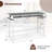 Ebern Designs Bar Table With Power Outlets Counter Height Table With Storage Compartments Wooden-239613865-239613862