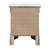Elegant Transitional Nightstand In Silver Champagne-1928749634