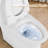 White Ceramic Toilet, 1.1/1.6 Elongated Comfort Height, & , Long-Lasting Close Seat T039wt Closely