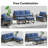 Allcot Powder Coated Steel Outdoor Lounge Chair with Ottoman-1542924262