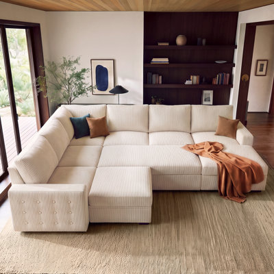Brunella Corduroy Sleeper Sectional