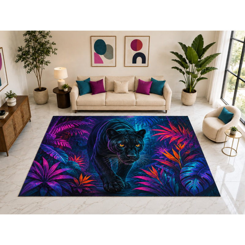 «Ultra Thin» Large 6 po 7 po x 9 pi 10 po Neon Panther Jungle