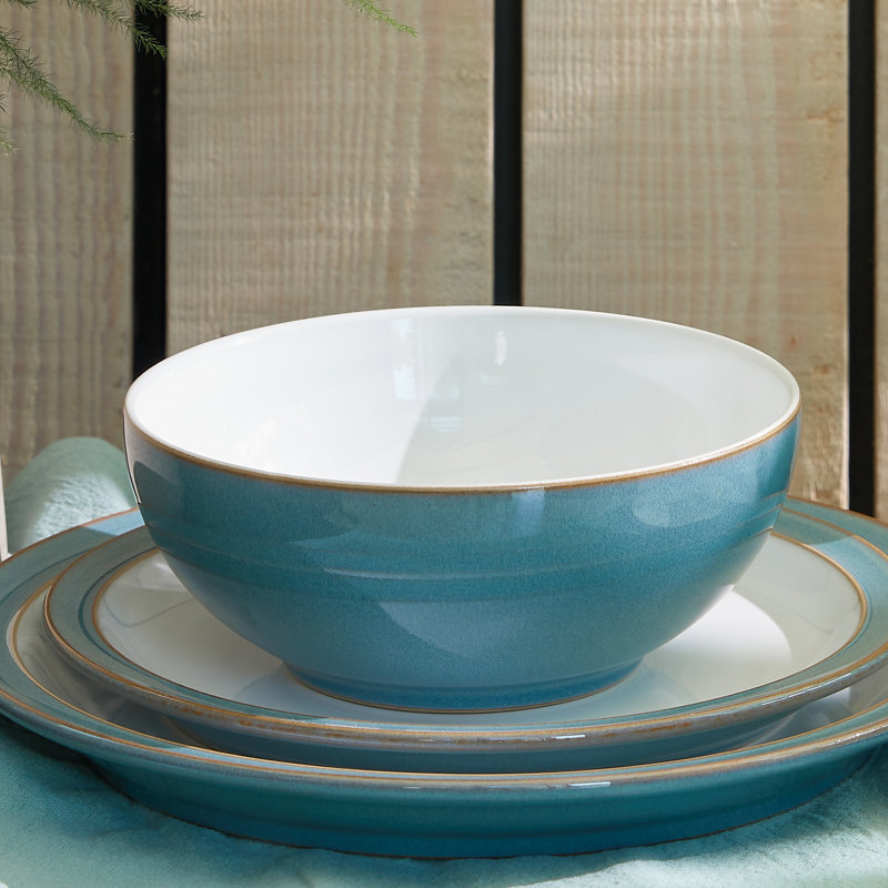 Azure Set of 4 Rimmed Medium Plates