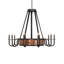 Lustre 10 lumières 44 "de large Costello