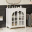 Meuble-lavabo 31 po avec lavabo en céramique, poignées en bronze, blanc antique 31 po-1473145025